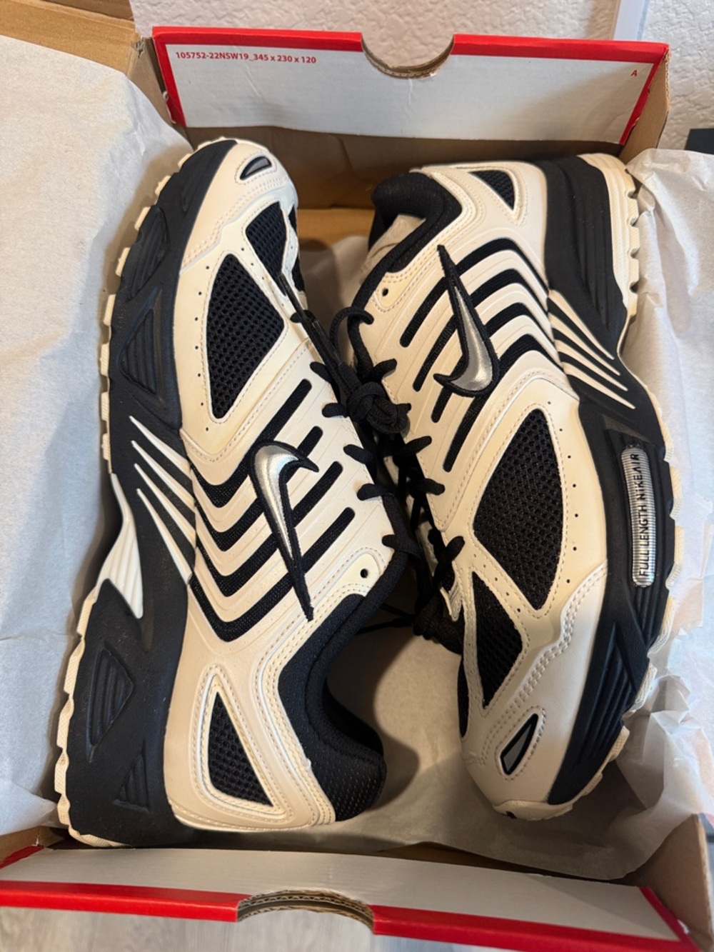 Nike Air Pegasus 2005 Men’s Black and White Performance Mesh Sneaker